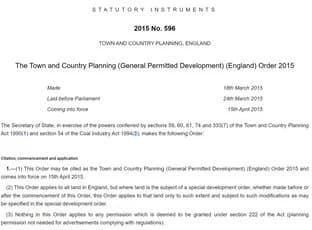 Permitted Development Rights